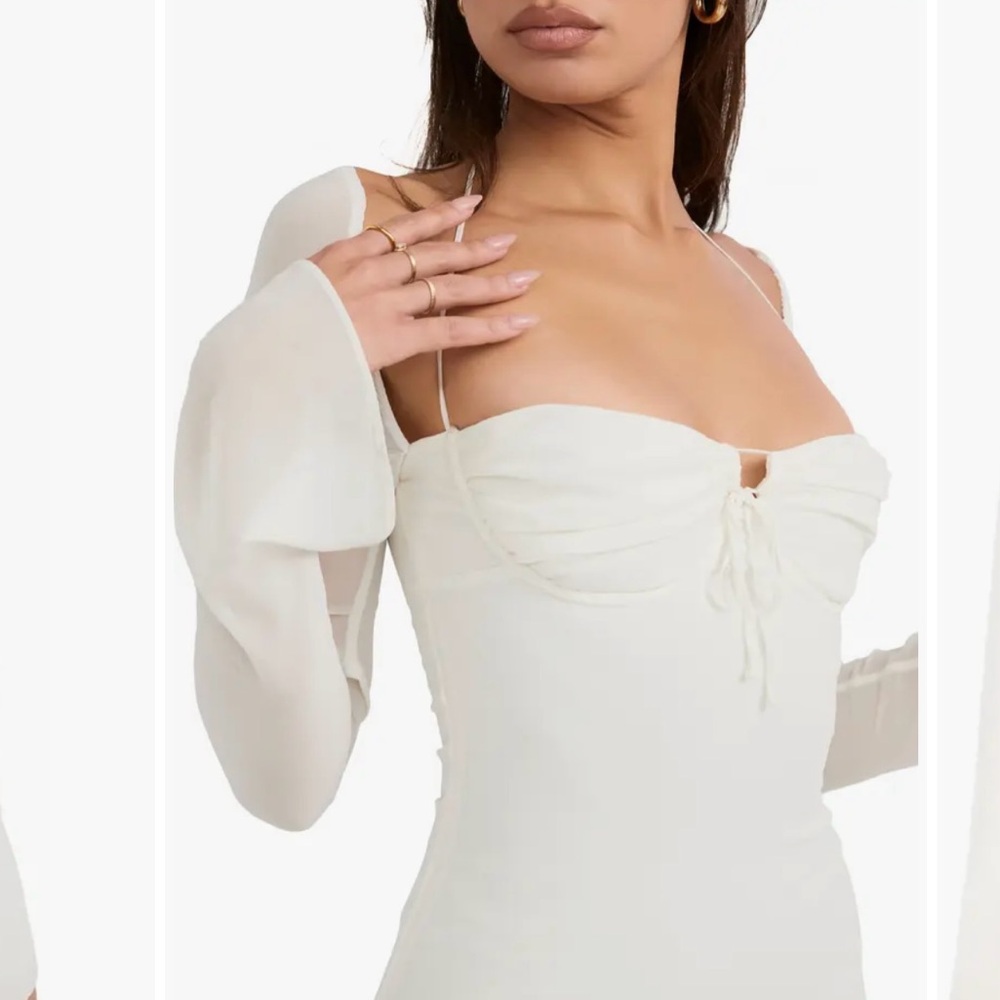 House of CB Babydoll Dress Georgette